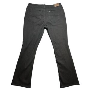 Lee Jeans Womens 18M Black Regular Fit Boot Cut Mid Rise Stretch Denim Western‎